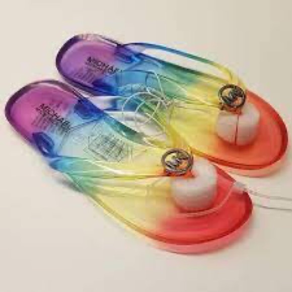 Michael Kors Harmony Toddler Bubble Rainbow Thong Sandals Toddler - Picture 1 of 6